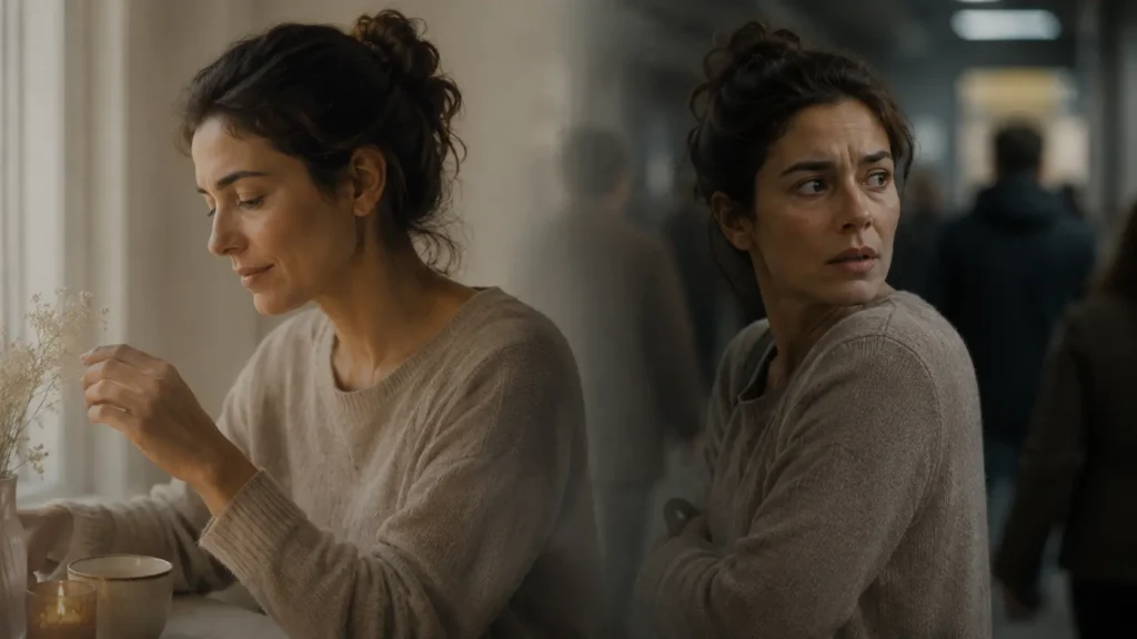 Femme hypersensible et hypervigilance