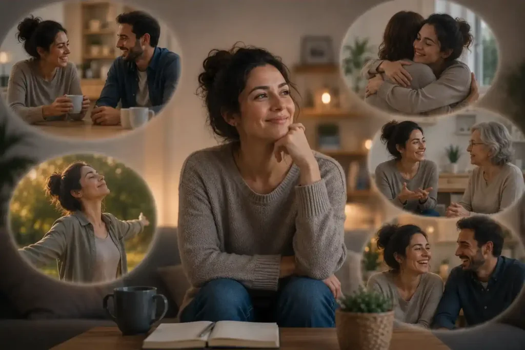 Femme qui a appris a gérer ses émotions